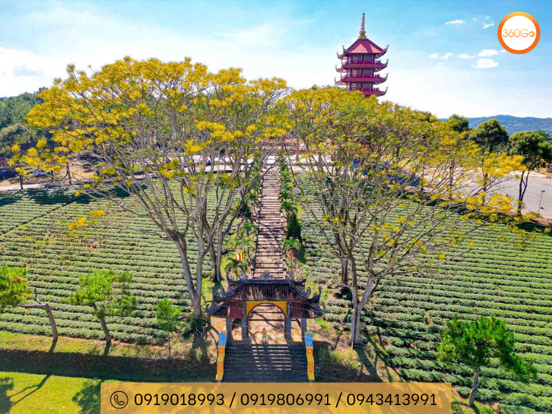 Khuôn viên Tu Viện Bát Nhã được quy hoạch rộng rãi - Du lịch 360Go 